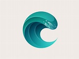 Big Wave Logo | Waves logo, Graphic design logo, Branding design logo