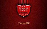 Download wallpapers Persepolis FC, 4k, logo, red leather texture ...