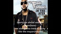 Flo Rida - In The Ayer(feat. Will.I.Am) (lyric) - YouTube