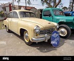 Lanus, Argentina - Sept 25, 2022: Old yellow Wartburg 311 four door ...