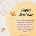 Best 31+ Inspirational New Year Message, Wishes,Greetings and Images ...