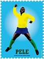 PELE 2. Dibujo vectorial / impresión digital | Football, Pelé, Legends ...