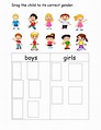 Boys and Girls exercise | Live Worksheets
