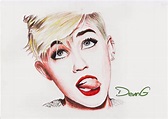 Dibujo de Miley Cyrus ver en: https://www.youtube.com/watch?v ...
