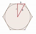 Sintético 93+ Foto Area De Un Hexagono Inscrito En Una Circunferencia ...