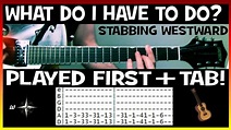 Stabbing Westward What Do I Have To Do Guitar Chords Lesson & Tab ...