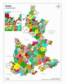 Mapa de Puebla, con nombres y sin nombres, descarga e imprime