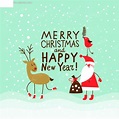 圣诞节新年快乐字体素材AI免费下载_红动中国