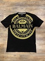 Balmain Balmain Paris Gold Logo T-shirt | Grailed