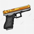 Cartoon Pistol Small Pistol Lethality War PNG Images, Shootout, Cartoon ...