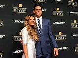 : Marcus Mariota and his girlfriend, Kiyomi Cook, on the red carpet a...
