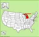 Where Is Michigan On The Map | Michigan Map