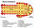 Reims Cathedral - Floor plan map | Reims Cathedral | Reims cathedral ...