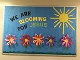 Christian bulletin board for spring | Christian school bulletin boards ...