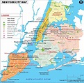 NYC mapa da cidade - Um mapa da Cidade de Nova York (Nova Iorque - EUA)