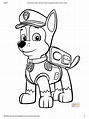 Dibujo de Paw Patrol Chase Para Colorear _ Dibujos Para Colorear ...