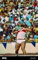 Al Feuerbach (USA) competing in the shot put in the 1981 Stock Photo ...