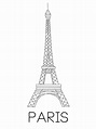 Dibujos de Paris para colorear | Impirmir gratis