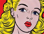 Pop art blond woman face close up. | People Illustrations ~ Creative Market