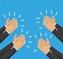 Hands clapping vector icons | Custom-Designed Illustrations ~ Creative ...