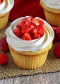 Strawberry Shortcake Cupcakes - Chocolate with Grace