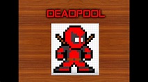 Como dibujar a Deadpool | Para Minecraft | Pixel Art | 8 Bits - YouTube
