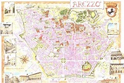 Mapas Detallados de Arezzo para Descargar Gratis e Imprimir