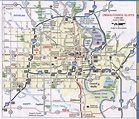 Omaha NE roads map, free map highway Omaha city and surrounding area