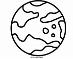 Mars planet coloring book to print and online