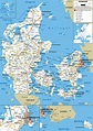 Detailed Clear Large Road Map of Denmark - Ezilon Maps