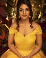 Ineya photoshoot stills in yellow gown - South Indian Actress