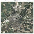 Aerial Photography Map of Ottawa, IL Illinois