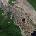 Coachella Valley - Rolled Aerial Map - Landiscor Real Estate Mapping