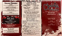 Online Menu of Christys Pizza Restaurant, Newark, Ohio, 43055 - Zmenu