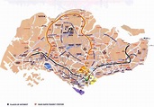 Mapas Imprimidos de Singapur con Posibilidad de Descargar
