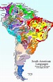 TITUS Didactica: Language Map South America: Map frame