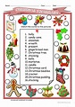 Christmas Vocabulary Worksheet Pdf | AlphabetWorksheetsFree.com