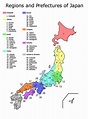 Regions And Prefectures of Japan - Mapsof.Net