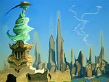 New York Fantasy Skyline - Modern Artwork Painting by Peter Potter ...