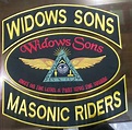 Widows Sons Masonic Riders 35cm Iron on Embroidered Set - Etsy