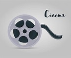 Disco de película con cinta para cine, cinematografía. | Vector Premium