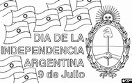 Imágenes para colorear del Día de la Independencia – 9 de julio ...