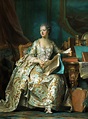 Portrait of the Marquise de Pompadour, 1755 Painting by Maurice Quentin ...