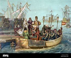First Voyage of Christopher Columbus, 1492 Stock Photo: 135096127 - Alamy