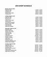 FREE 11+ Sample Event Schedules in PDF | MS Word | Google Docs