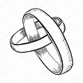 Wedding rings doodle — Stock Vector © ZsmArt #39642717