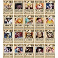 Thepaper9store One Piece Wanted posters|Set of 21 one piece Bounty ...