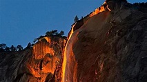 La increíble cascada de fuego del Parque de Yosemite