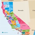 High Detailed California Map
