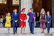 Los Reyes de Bélgica y sus hijos en la celebración del Día Nacional ...